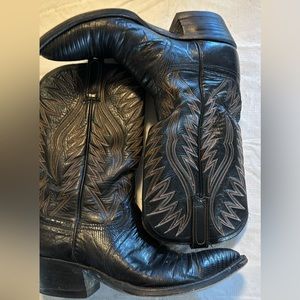 Vintage Dan Post teju lizard western boots size 11